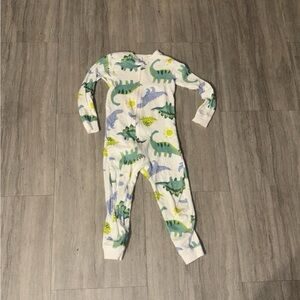 Carter's Dinosaur Print Footed Onesie - Green, Blue, Yellow